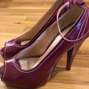 Red Enigma Strappy Heels